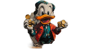 Graffiti Scrooge Mcduck V2 Vinyl Car Decal Sticker – Waterproof & UV-Resistant 8"