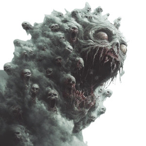 Zombie Blob Monster Vinyl Car Decal Sticker – Waterproof & UV-Resistant 8"