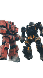 Giant Robots Fighting Vinyl Car Decal Sticker – Waterproof & UV-Resistant 8" Giant Robots Fighting Vinyl Car Decal Sticker – Waterproof & UV-Resistant 8"