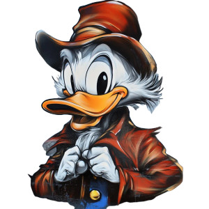 Scrooge Mcduck Graffiti V2 Vinyl Car Decal Sticker – Waterproof & UV-Resistant 8"