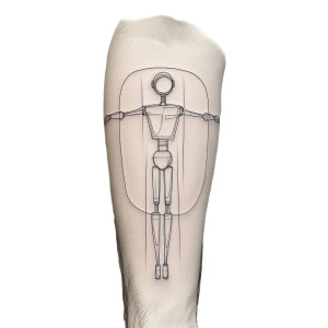 Bender Vitruvian Tattoo Vinyl Car Decal Sticker – Waterproof & UV-Resistant 8" Bender Vitruvian Tattoo Vinyl Car Decal Sticker – Waterproof & UV-Resistant 8"