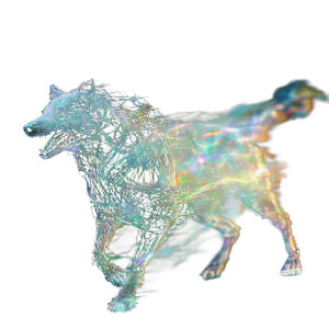 Glitch Hound Vinyl Car Decal Sticker – Waterproof & UV-Resistant 8"