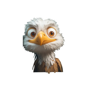 Curious Eagle Vinyl Car Decal Sticker – Waterproof & UV-Resistant 8" Curious Eagle Vinyl Car Decal Sticker – Waterproof & UV-Resistant 8"