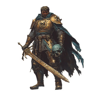 Fallen Paladin'S Stand Vinyl Car Decal Sticker – Waterproof & UV-Resistant 8"