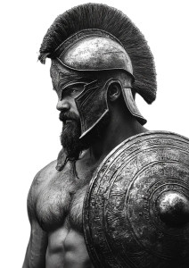 Ancient Greek Warrior V27 Vinyl Car Decal Sticker – Waterproof & UV-Resistant 8"