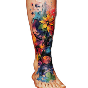 Colorful Tattoos Vinyl Car Decal Sticker – Waterproof & UV-Resistant 8"