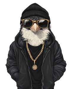 Stylish Kookaburra Nft Vinyl Car Decal Sticker – Waterproof & UV-Resistant 8"