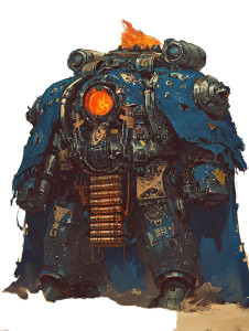 Space Cowboy Mecha Vinyl Car Decal Sticker – Waterproof & UV-Resistant 8"