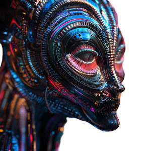 Futuristic Colorful Clew Vinyl Car Decal Sticker – Waterproof & UV-Resistant 8"