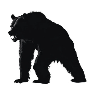 Evil Crypto Bear Vinyl Car Decal Sticker – Waterproof & UV-Resistant 8"