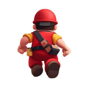 Miner Character Vinyl Car Decal Sticker – Waterproof & UV-Resistant 8"