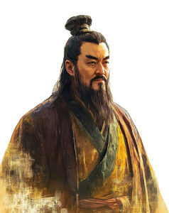 Confucius Portrait V3 Vinyl Car Decal Sticker – Waterproof & UV-Resistant 8"