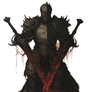 Demon Claw Knight Vinyl Car Decal Sticker – Waterproof & UV-Resistant 8"