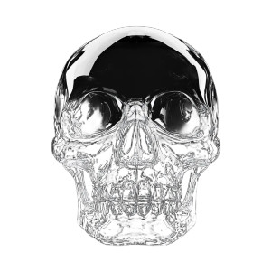 Floating Crystal Skull Vinyl Car Decal Sticker – Waterproof & UV-Resistant 8"