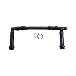 SpeedFX Black Carburetor Fuel Line -6AN x 3/8 Inch NPT Port | Compatible with Holley 4150 | Lightweight & Reusable