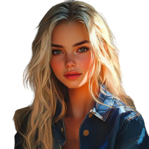 Blonde Young Woman Vinyl Car Decal Sticker – Waterproof & UV-Resistant 8" Blonde Young Woman Vinyl Car Decal Sticker – Waterproof & UV-Resistant 8"