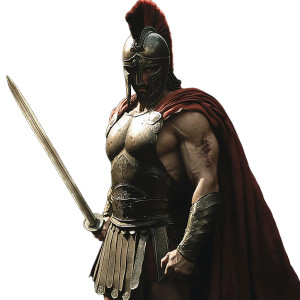 Spartan Warrior V205 Vinyl Car Decal Sticker – Waterproof & UV-Resistant 8"
