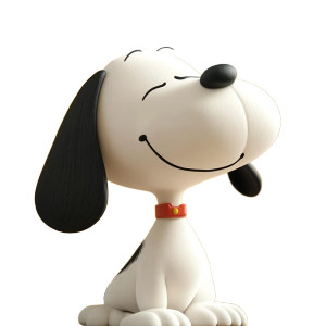 3D Snoopy Smiling Vinyl Car Decal Sticker – Waterproof & UV-Resistant 8"