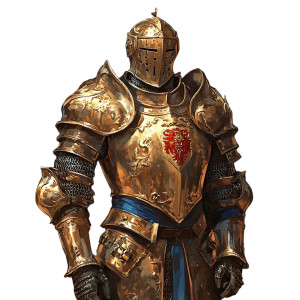 Golden Knight V12 Vinyl Car Decal Sticker – Waterproof & UV-Resistant 8"