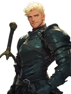 Heroic Armored Fighter Vinyl Car Decal Sticker – Waterproof & UV-Resistant 8"