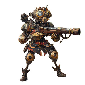 Steampunk Automaton Arquebus Vinyl Car Decal Sticker – Waterproof & UV-Resistant 8"