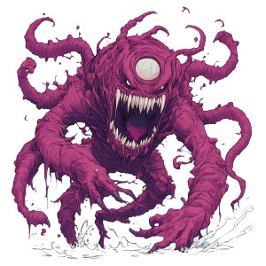 Mutated Monster Vinyl Car Decal Sticker – Waterproof & UV-Resistant 8" Mutated Monster Vinyl Car Decal Sticker – Waterproof & UV-Resistant 8"