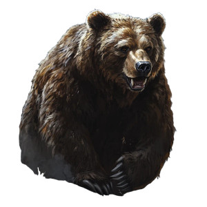Majestic Bear Vinyl Car Decal Sticker – Waterproof & UV-Resistant 8" Majestic Bear Vinyl Car Decal Sticker – Waterproof & UV-Resistant 8"