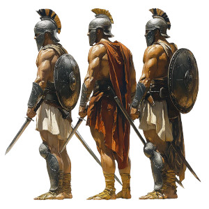 Ancient Soldiers Vinyl Car Decal Sticker – Waterproof & UV-Resistant 8"