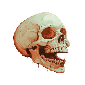 Laughing Skullhead Vinyl Car Decal Sticker – Waterproof & UV-Resistant 8"