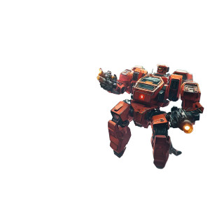 Mechs In Space Vinyl Car Decal Sticker – Waterproof & UV-Resistant 8"