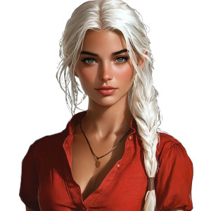 Fantasy White-Haired Woman Vinyl Car Decal Sticker – Waterproof & UV-Resistant 8" Fantasy White-Haired Woman Vinyl Car Decal Sticker – Waterproof & UV-Resistant 8"