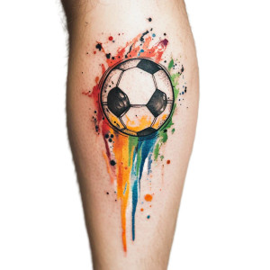 Football Watercolour Tattoo Vinyl Car Decal Sticker – Waterproof & UV-Resistant 8" Football Watercolour Tattoo Vinyl Car Decal Sticker – Waterproof & UV-Resistant 8"
