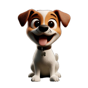 Cute Cartoon Dog V15 Vinyl Car Decal Sticker – Waterproof & UV-Resistant 8"
