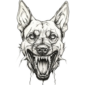 German Shepherd Teeth Vinyl Car Decal Sticker – Waterproof & UV-Resistant 8" German Shepherd Teeth Vinyl Car Decal Sticker – Waterproof & UV-Resistant 8"