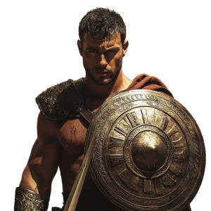 Gladiator Warrior V6 Vinyl Car Decal Sticker – Waterproof & UV-Resistant 8"