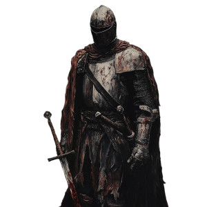 Blessed Knight Walking Vinyl Car Decal Sticker – Waterproof & UV-Resistant 8"