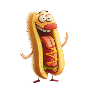 Cartoon Hot Dog Vinyl Car Decal Sticker – Waterproof & UV-Resistant 8" Cartoon Hot Dog Vinyl Car Decal Sticker – Waterproof & UV-Resistant 8"