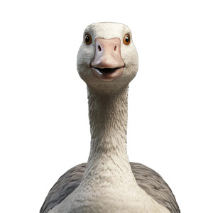 Front View Goose Vinyl Car Decal Sticker – Waterproof & UV-Resistant 8"