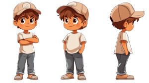 Cute Mascot Character Vinyl Car Decal Sticker – Waterproof & UV-Resistant 8"