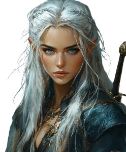 Desert Elf Warrior Vinyl Car Decal Sticker – Waterproof & UV-Resistant 8"