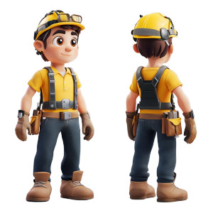 3D Character V3 Vinyl Car Decal Sticker – Waterproof & UV-Resistant 8"