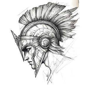 Hermes Tattoo Design Vinyl Car Decal Sticker – Waterproof & UV-Resistant 8"