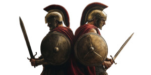 Ancient Soldiers Comrades Vinyl Car Decal Sticker – Waterproof & UV-Resistant 8"