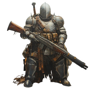 Armored Knight V29 Vinyl Car Decal Sticker – Waterproof & UV-Resistant 8"