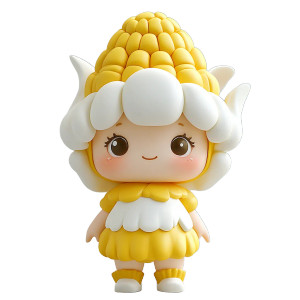 Corn Girl Toy Vinyl Car Decal Sticker – Waterproof & UV-Resistant 8"