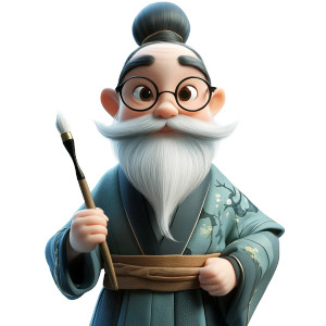 Pixar Calligrapher Vinyl Car Decal Sticker – Waterproof & UV-Resistant 8"