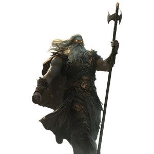 Odin In Battle Vinyl Car Decal Sticker – Waterproof & UV-Resistant 8"