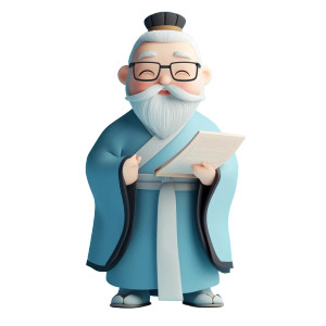 Modern Confucius Vinyl Car Decal Sticker – Waterproof & UV-Resistant 8"