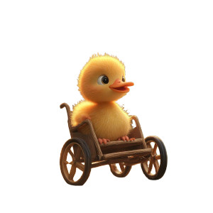 Disabled Duckling'S Wheelchair Vinyl Car Decal Sticker – Waterproof & UV-Resistant 8" Disabled Duckling'S Wheelchair Vinyl Car Decal Sticker – Waterproof & UV-Resistant 8"