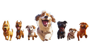 Silly Dogs Adventure Vinyl Car Decal Sticker – Waterproof & UV-Resistant 8"